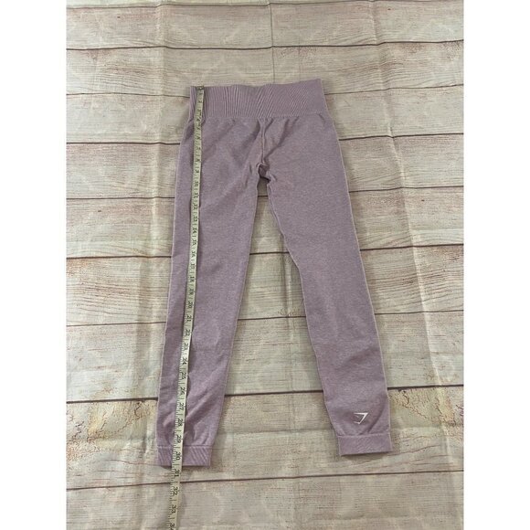 Gymshark Women's Athletic Pink Marl Activewear Leggings - Small - Picture 5 of 10